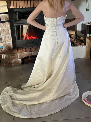 Vestido de Novia Raso Palabra de Honor