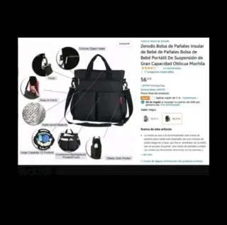 Mochila bolsa Portátil para Bebé cochecito al 50%