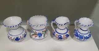 Lote 4 Jarras jarritas Cerámica Talavera