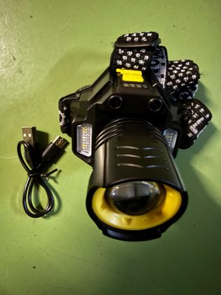 Linterna Frontal Recargable USB Potente