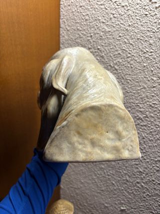 Figura Cabeza Perro Lladro Porcelana