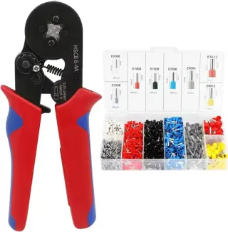 Crimpadora de terminales con set de terminales