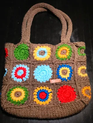 Bolso Crochet Astrid Granny Squares