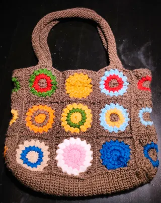 Bolso Crochet Astrid Granny Squares