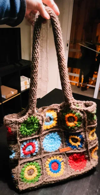 Bolso Crochet Astrid Granny Squares