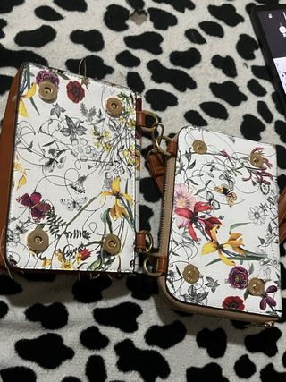 Borsa tracolla floreale multicolor