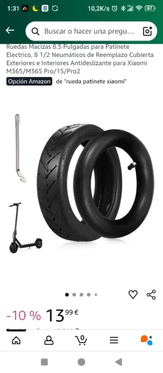 Rueda Patinete Eléctrico