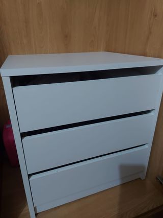 Cajonera 3 cajones IKEA blanca