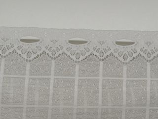 Lote Cortinas Vintage Encaje Poliéster Años 70-80