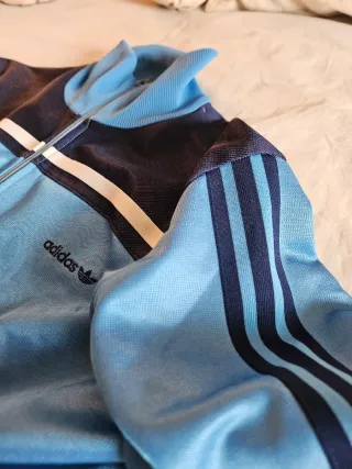 Chaqueta Adidas Retro Azul Años 80