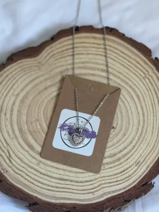 Collar Corazón Plateado