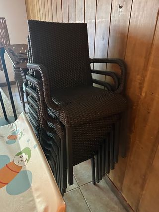 Sillas de exterior apilables