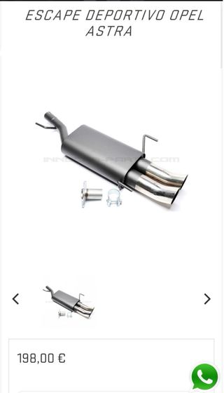 Silenciador trasero doble escape