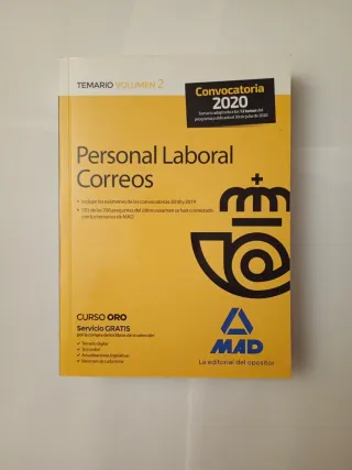 Libro Correos 2020 "Temario Volumen 2"