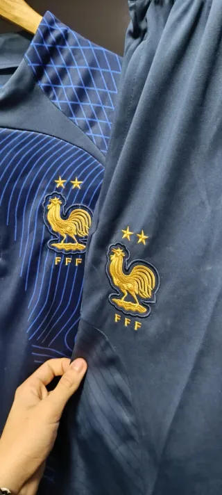 Conjunto Chándal Fútbol Francia Nike Azul Dorado