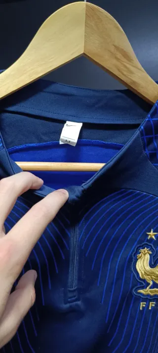 Conjunto Chándal Fútbol Francia Nike Azul Dorado