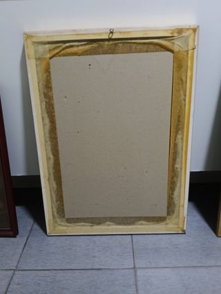 Cuadro Virgen con Niño y Ángeles Vintage