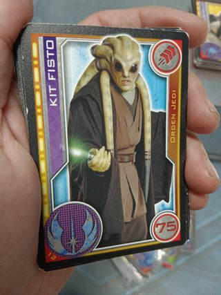 Trading cards, TOPPS , mas de 80 cartas, EL CAMINO DE LOS JEDI, STAR WARS