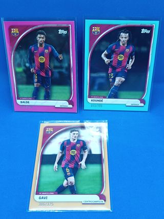 Cartas Topps NUMERADAS Balde, Gavi, Koundé ENU