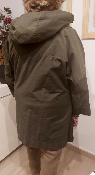 Parka impermeable midi talla L para lluvia