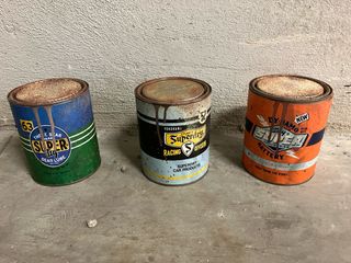 Latas Vintage Redondas (3 unidades)