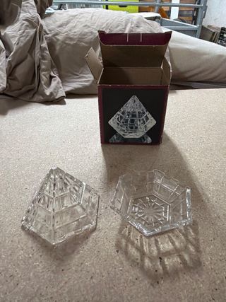 Bombonera o cenicero de cristal