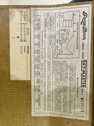 Radio Pizon Bros SKY-MASTER antigua