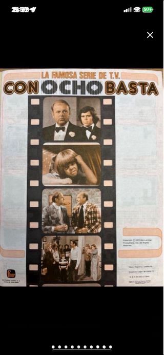 Álbum Cromos Con Ocho Basta Serie TV