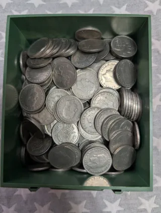 Lote 5 Pesetas Monedas Antiguas