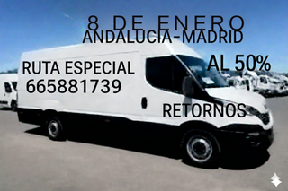 sevilla -malaga -Madrid 50% portes compartidos