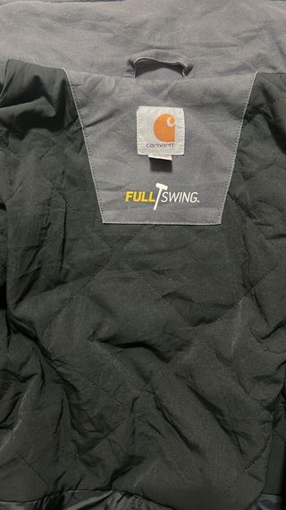 Carhartt Lined Canvas Work Jacket Grey Size S