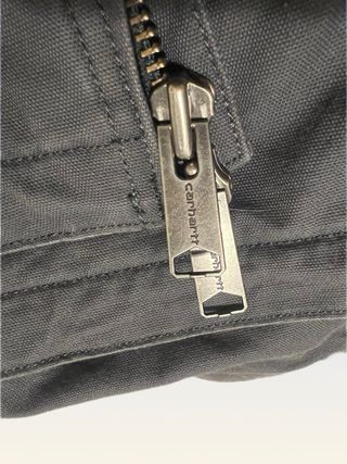 Carhartt Lined Canvas Work Jacket Grey Size S