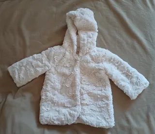 Pellicciotto bimba 3 anni bianco