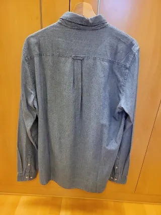 Camisa Superdry Hombre Azul (vaquera)