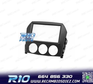 MARCO NEGRO RADIO 2-DIN PARA MAZDA MX-5 MIATA
