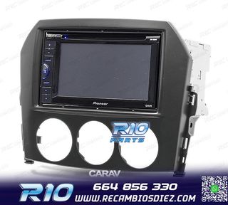 MARCO NEGRO RADIO 2-DIN PARA MAZDA MX-5 MIATA