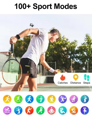 Smartwatch nero con caricabatterie