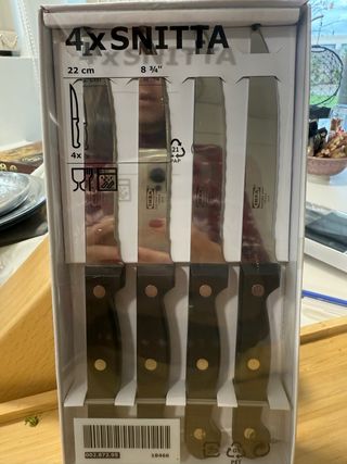 Juego 4 Cuchillos para Carne IKEA SNITTA
