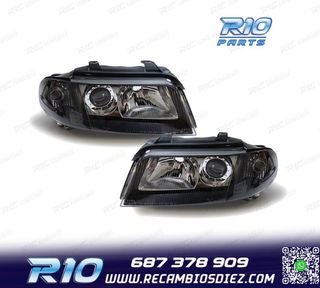 FAROS AUDI A4 B5 99-01 FONDO NEGRO