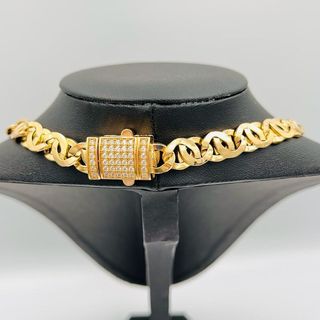 CADENA TIPO CARTIER TIGRE 10MM 18K