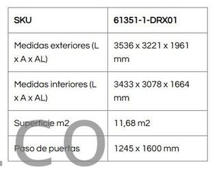 Caseta Metálica Eco Alcoy 353x322x196 cm - Duramax
