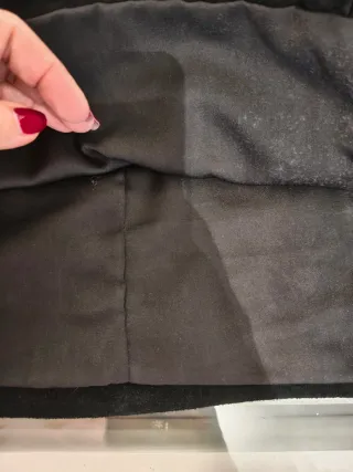 Falda Zara Cuero Negra Talla S