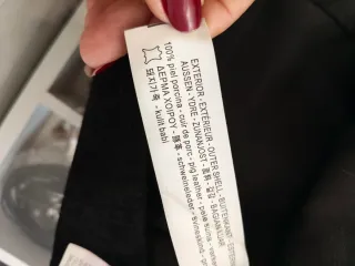 Falda Zara Cuero Negra Talla S