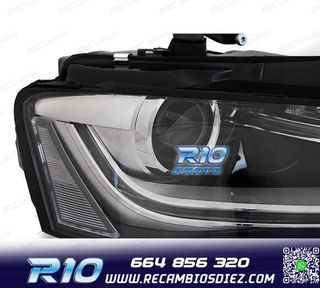 FAROS AUDI A4 B8 12-15 DRL NEGROS