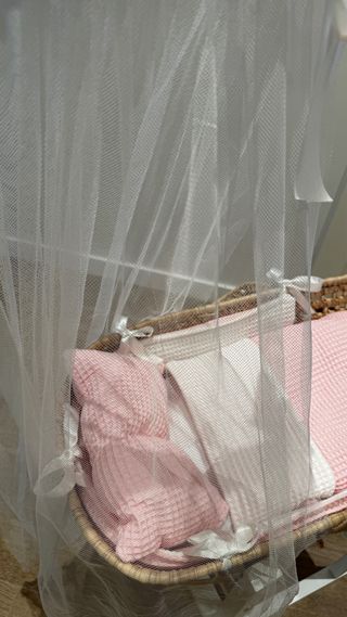 Cuna Reborn Mimbre con dosel