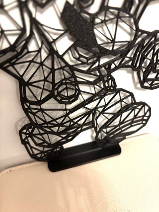 Super Mario Line Art – stampa 3D con basetta