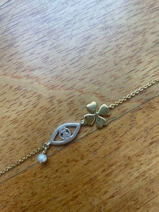 Pulsera Tous Good Vibes Plata Baño Oro