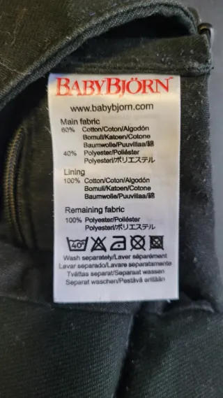 Mochila Portabebés BabyBjörn Negra