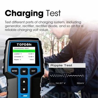 TOPDON BT200 Comprobador Batería Coche 12V/24V