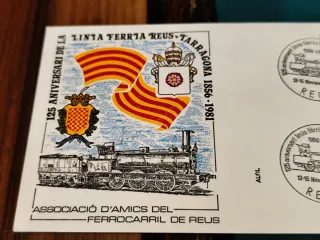 Sobre 125 Aniversario Ferrocarril Reus-Tarragona